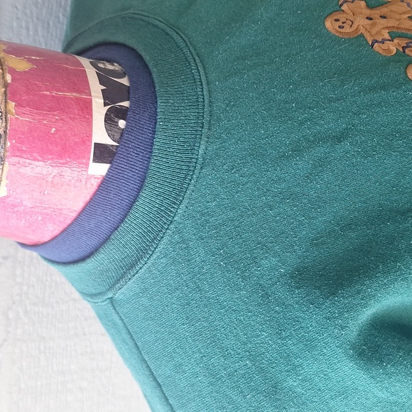 Vintage 90s double collar Grandma holiday Christmas crewneck size Large - Picture 4 of 9